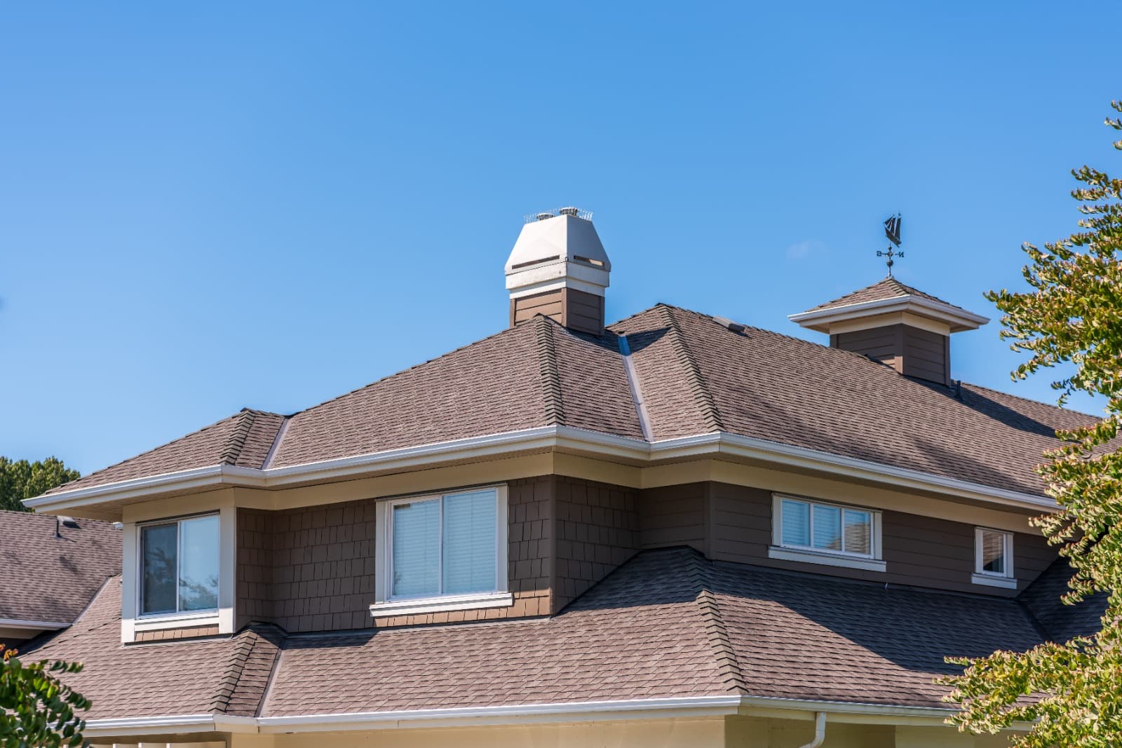 Roofing materials on site